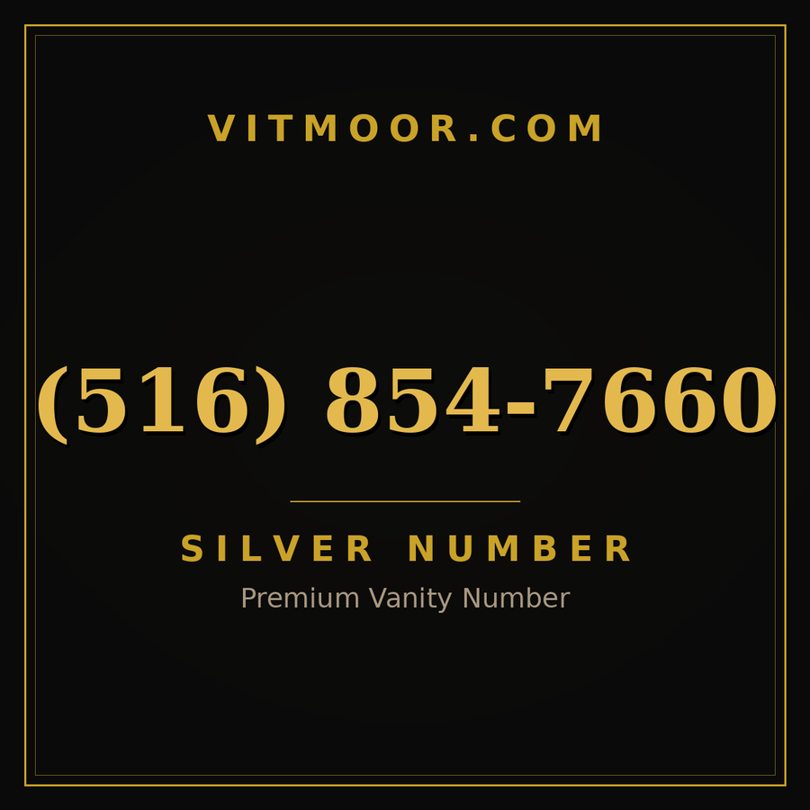 VITMOOR Silver premium number (516) 854-7660