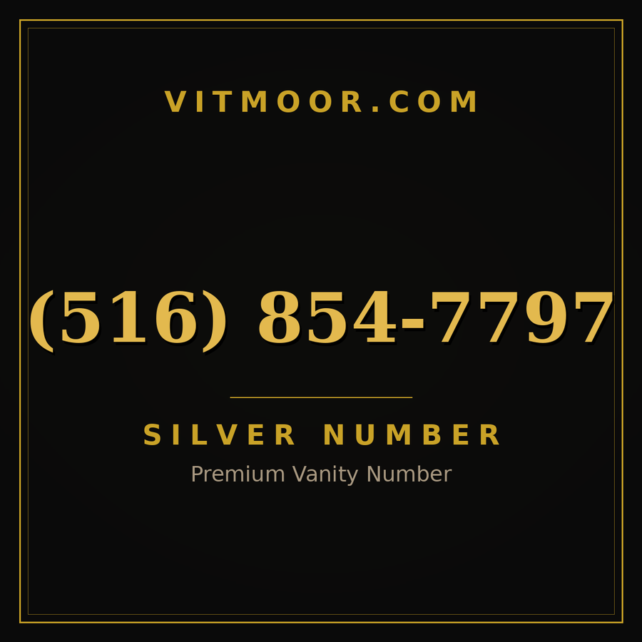 VITMOOR Silver premium number (516) 854-7797