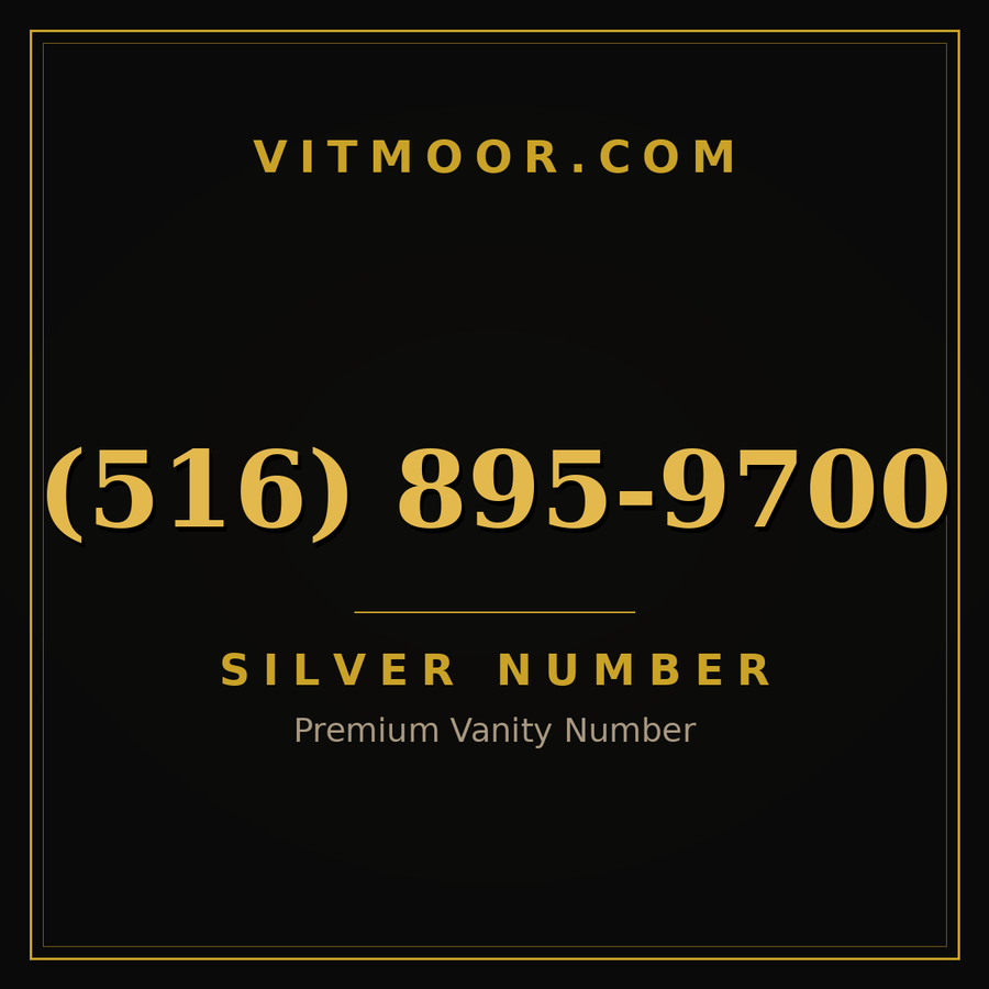 VITMOOR Silver premium number (516) 895-9700