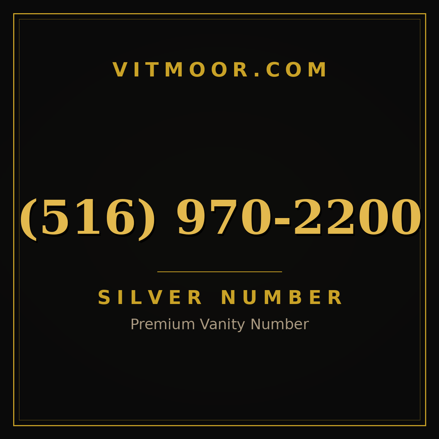 VITMOOR Silver premium number (516) 970-2200