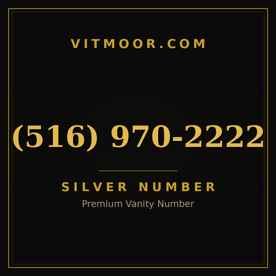 VITMOOR Silver premium number (516) 970-2222