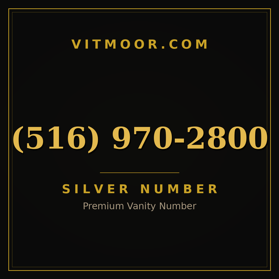 VITMOOR Silver premium number (516) 970-2800
