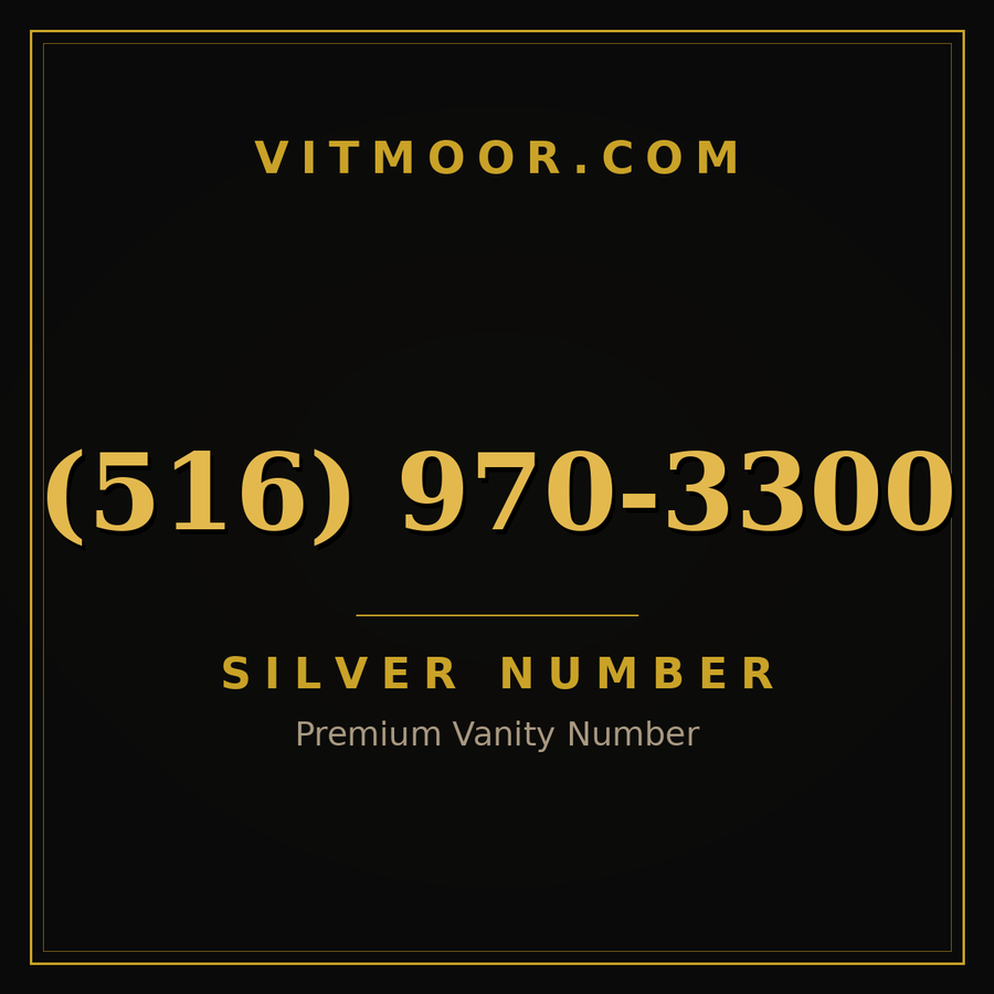 VITMOOR Silver premium number (516) 970-3300