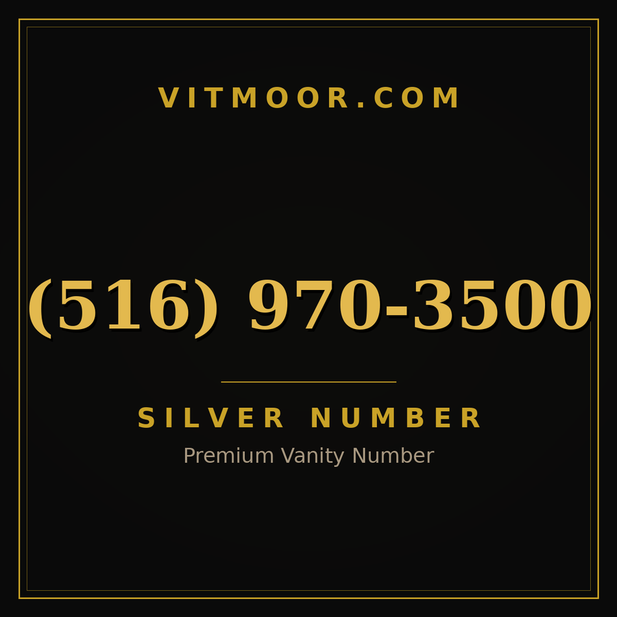 VITMOOR Silver premium number (516) 970-3500