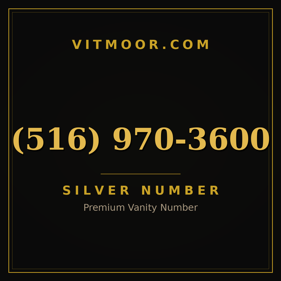 VITMOOR Silver premium number (516) 970-3600
