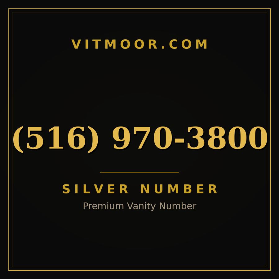 VITMOOR Silver premium number (516) 970-3800