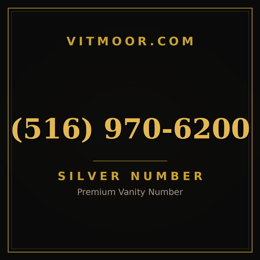 VITMOOR Silver premium number (516) 970-6200