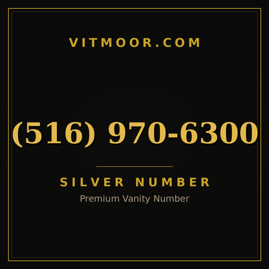 VITMOOR Silver premium number (516) 970-6300