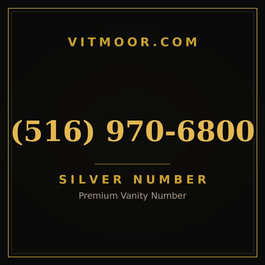 VITMOOR Silver premium number (516) 970-6800