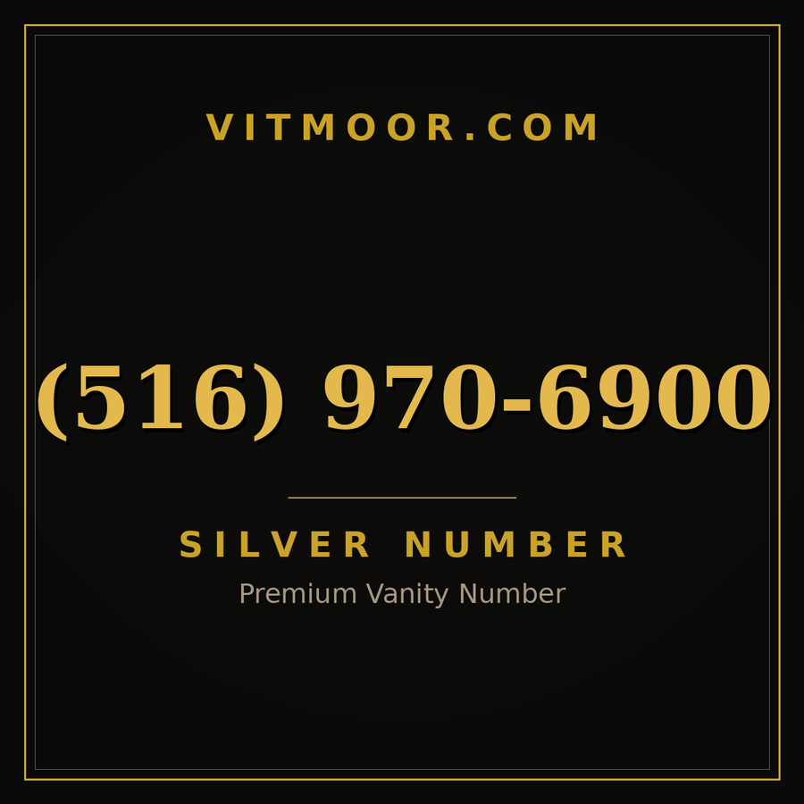 VITMOOR Silver premium number (516) 970-6900