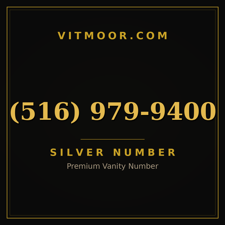 VITMOOR Silver premium number (516) 979-9400