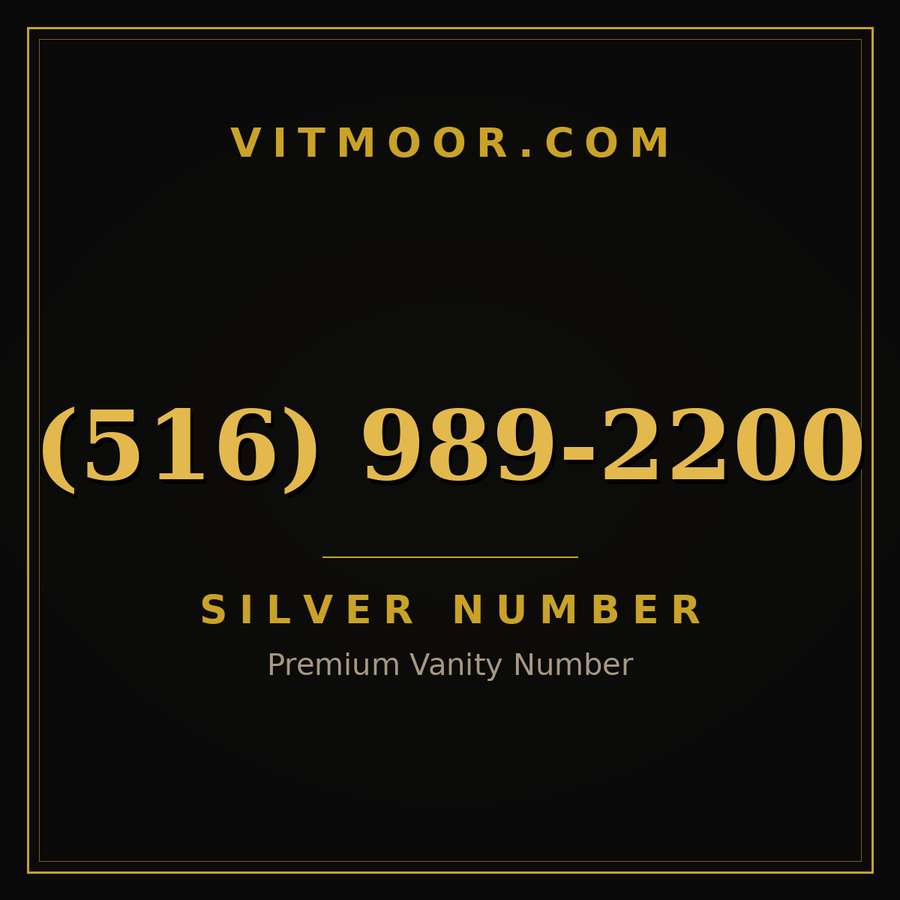 VITMOOR Silver premium number (516) 989-2200