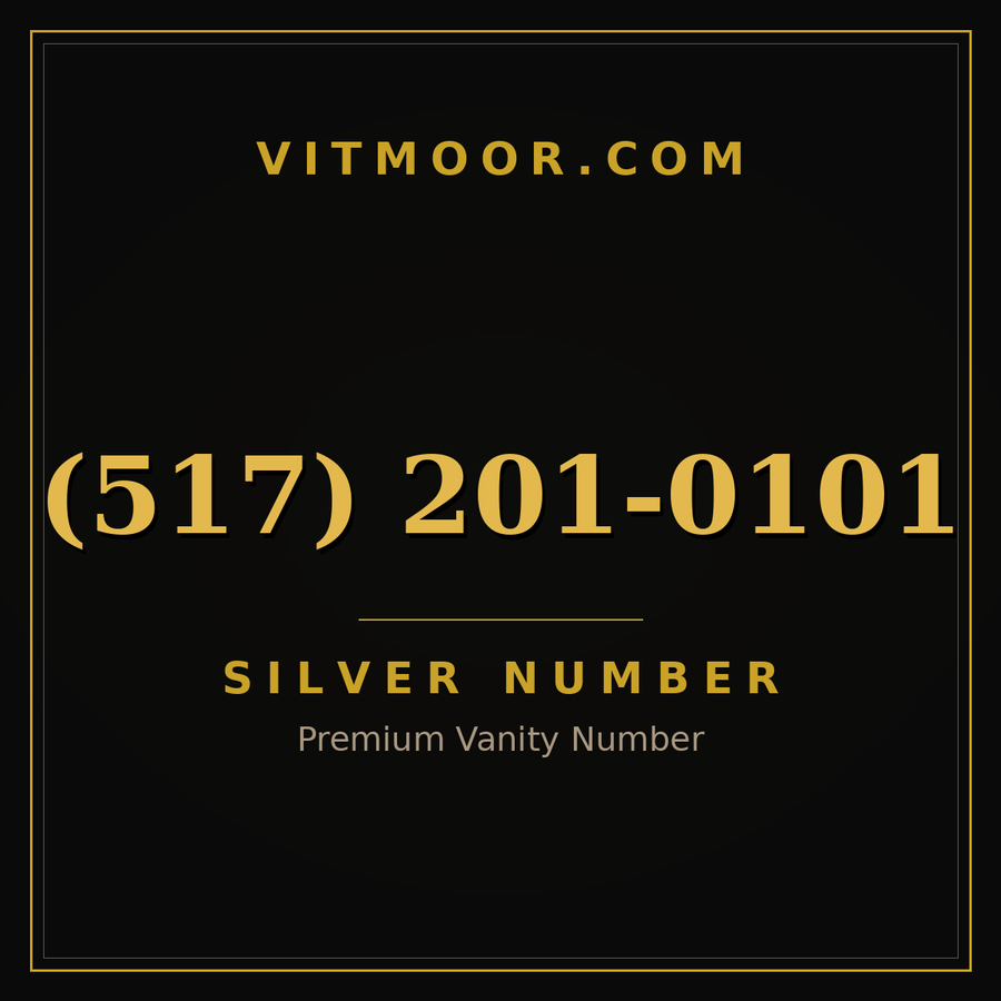 VITMOOR Silver premium number (517) 201-0101