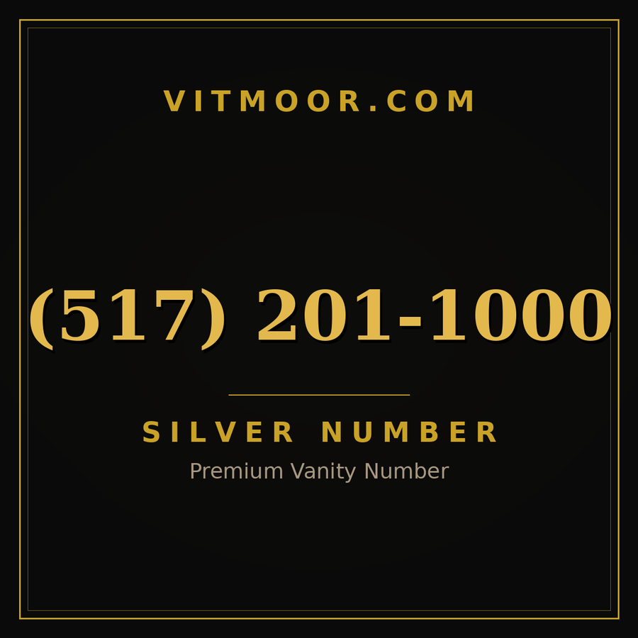 VITMOOR Silver premium number (517) 201-1000
