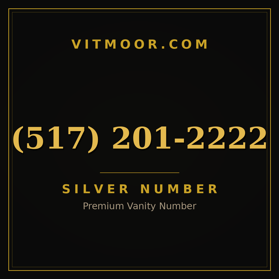 VITMOOR Silver premium number (517) 201-2222