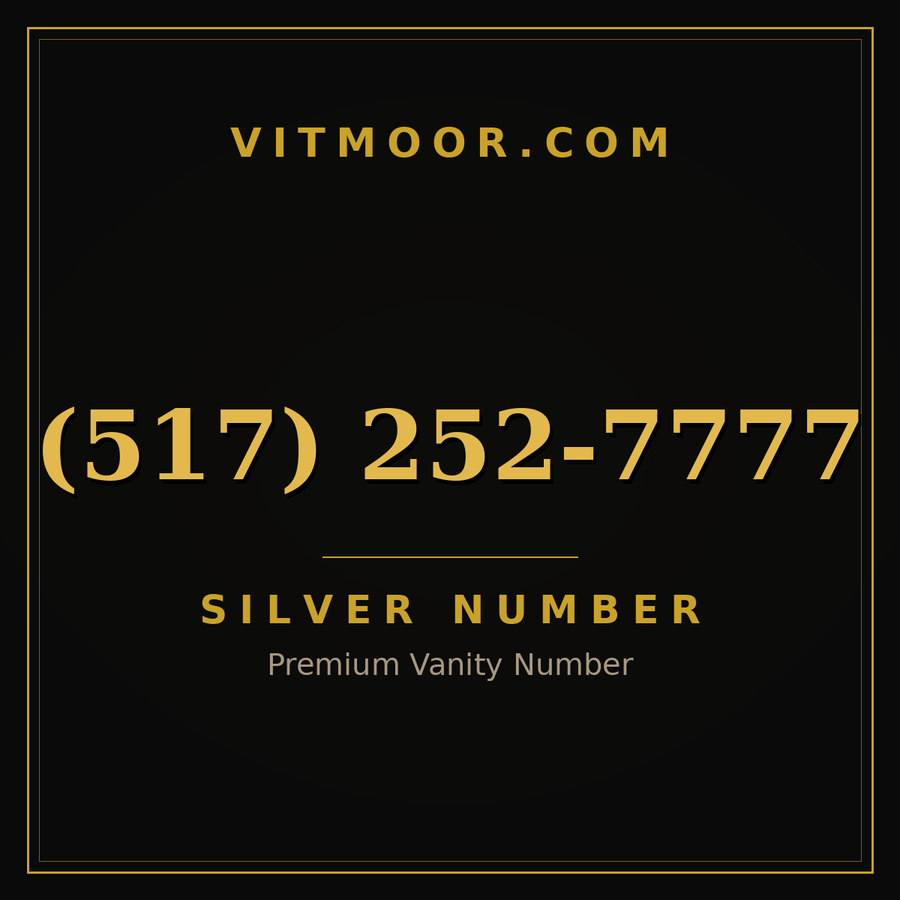 VITMOOR Silver premium number (517) 252-7777
