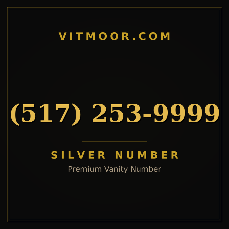 VITMOOR Silver premium number (517) 253-9999