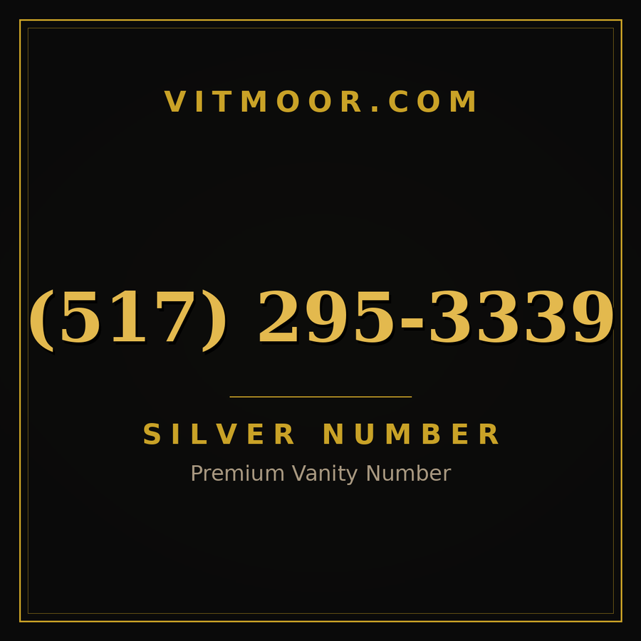 VITMOOR Silver premium number (517) 295-3339