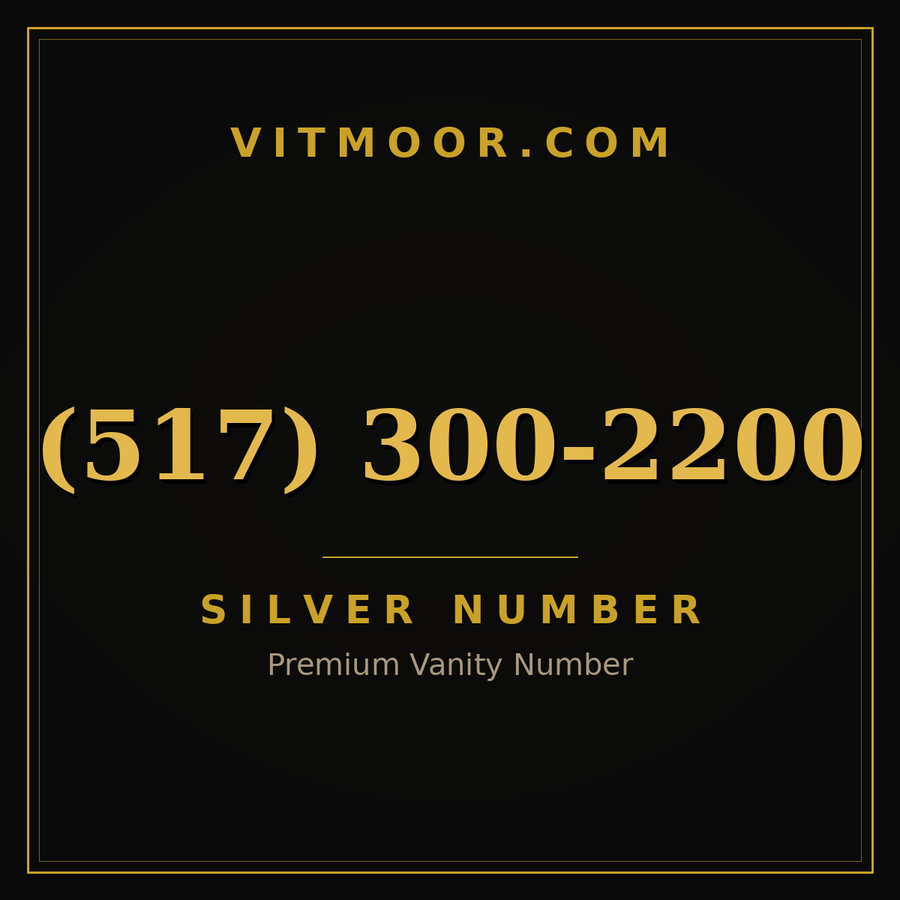 VITMOOR Silver premium number (517) 300-2200