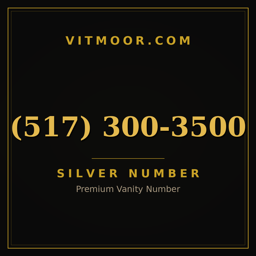 VITMOOR Silver premium number (517) 300-3500