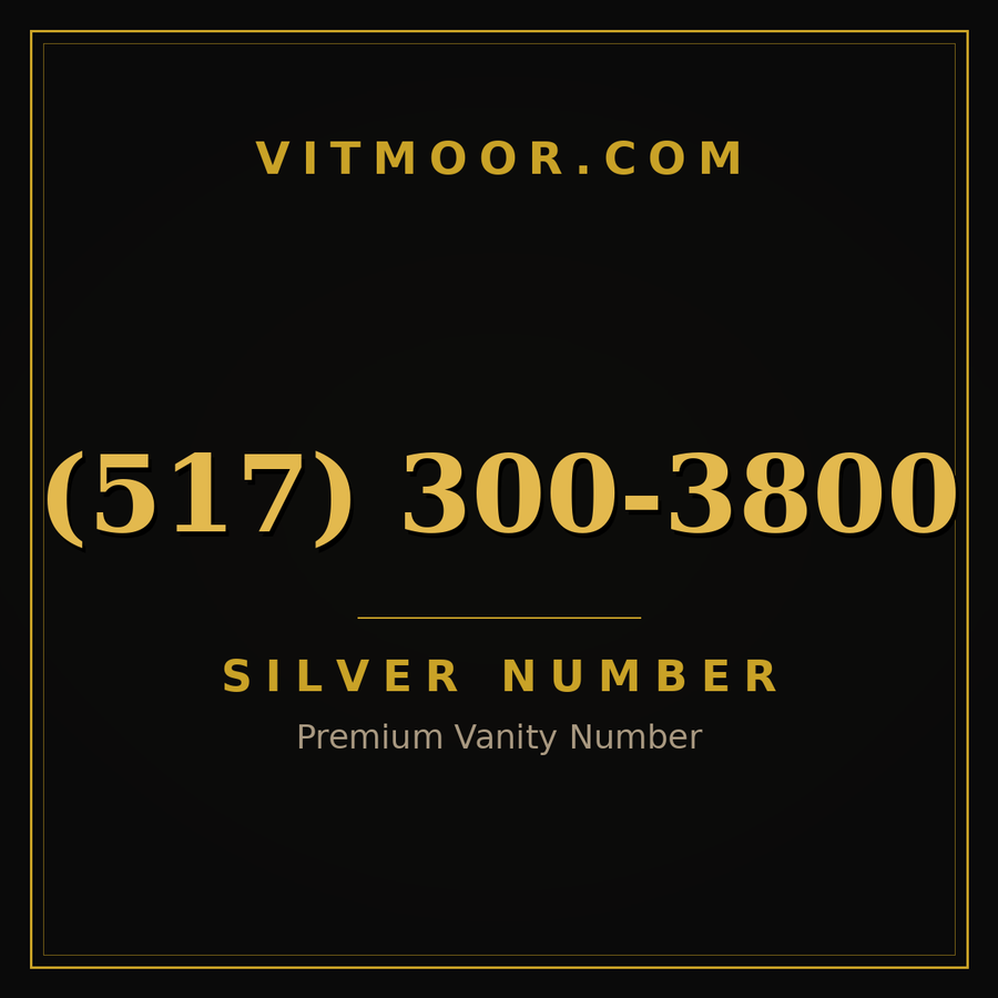 VITMOOR Silver premium number (517) 300-3800