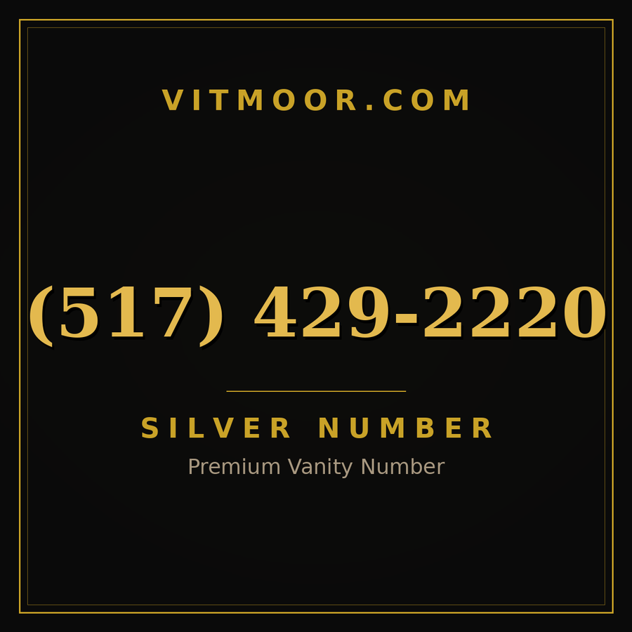 VITMOOR Silver premium number (517) 429-2220