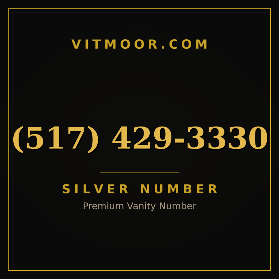 VITMOOR Silver premium number (517) 429-3330