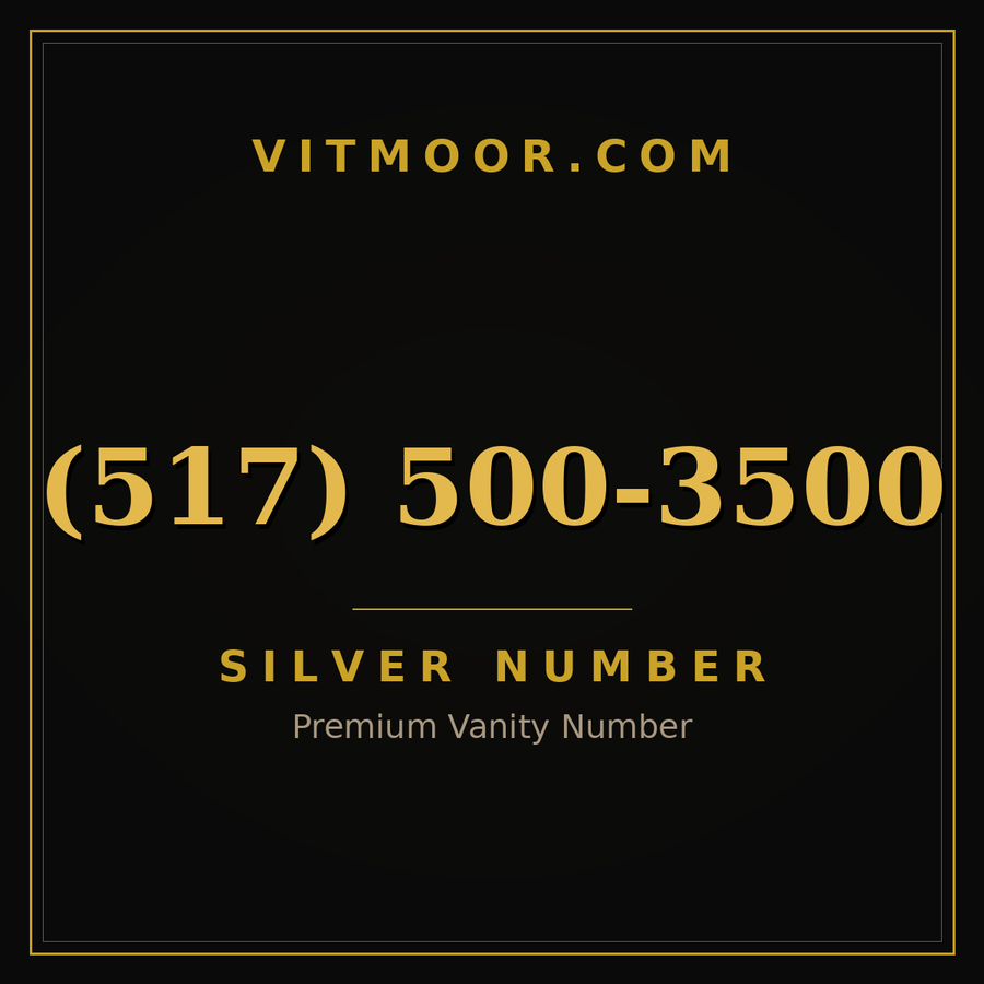 VITMOOR Silver premium number (517) 500-3500
