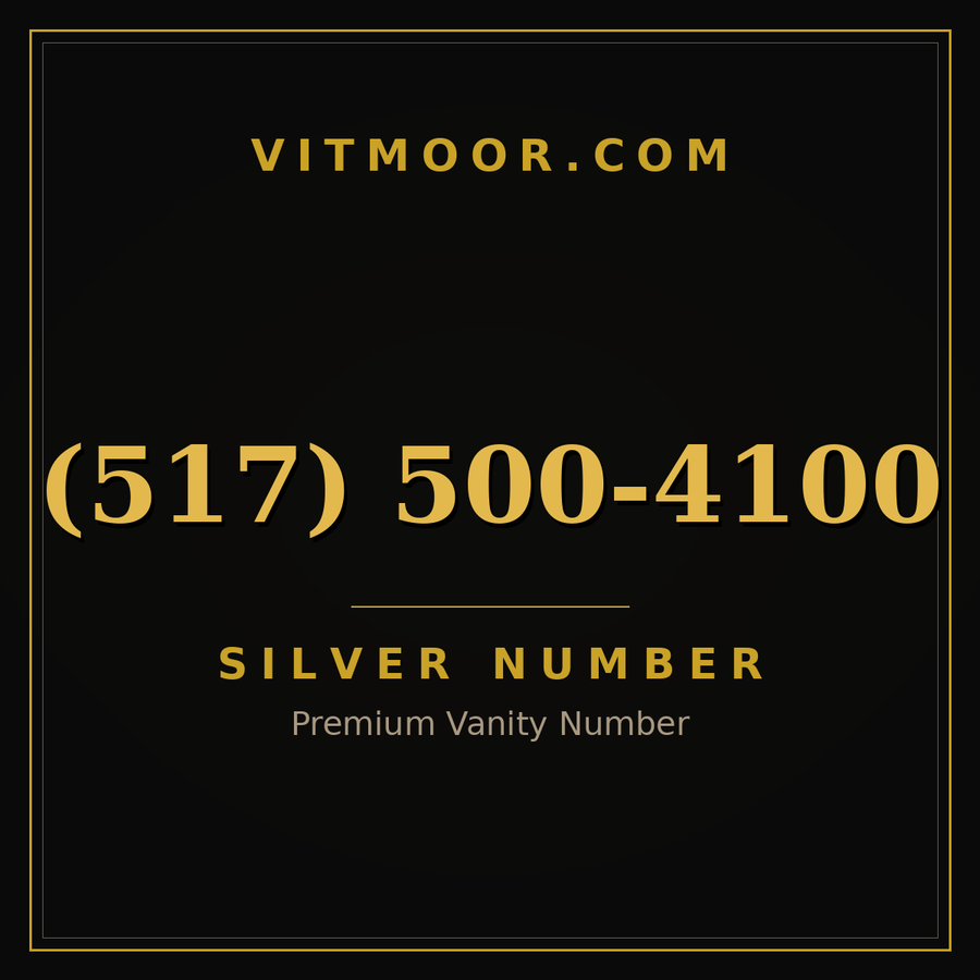 VITMOOR Silver premium number (517) 500-4100