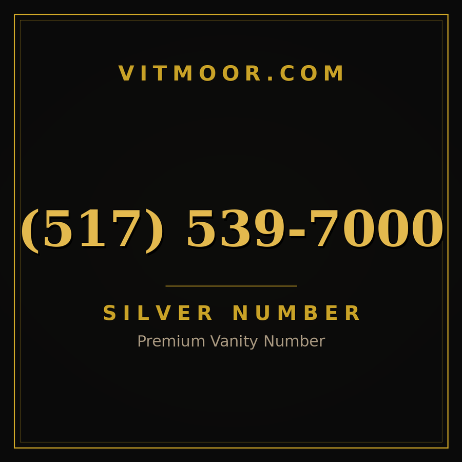 VITMOOR Silver premium number (517) 539-7000