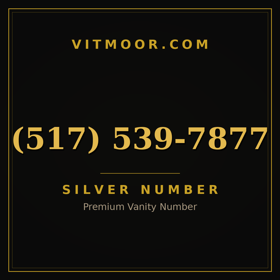 VITMOOR Silver premium number (517) 539-7877