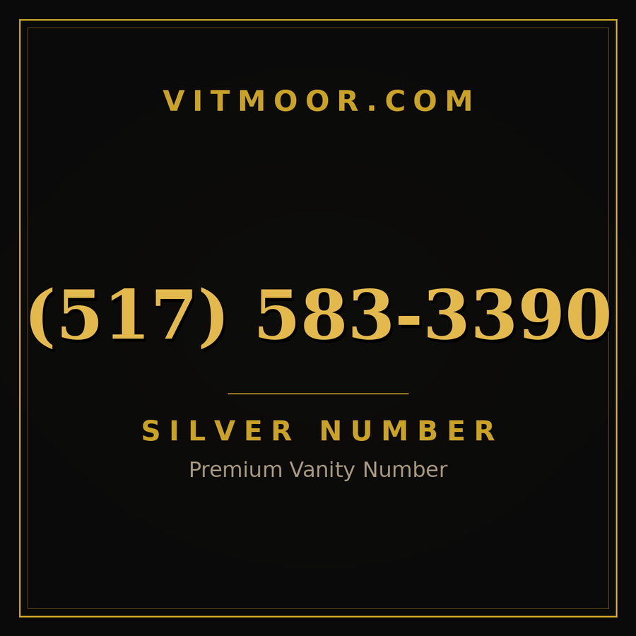VITMOOR Silver premium number (517) 583-3390
