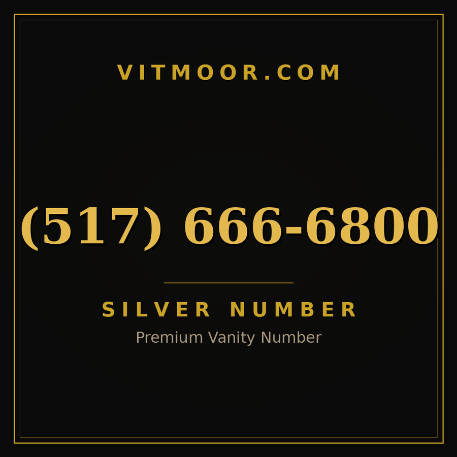 VITMOOR Silver premium number (517) 666-6800
