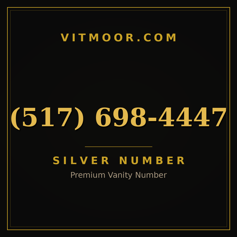 VITMOOR Silver premium number (517) 698-4447
