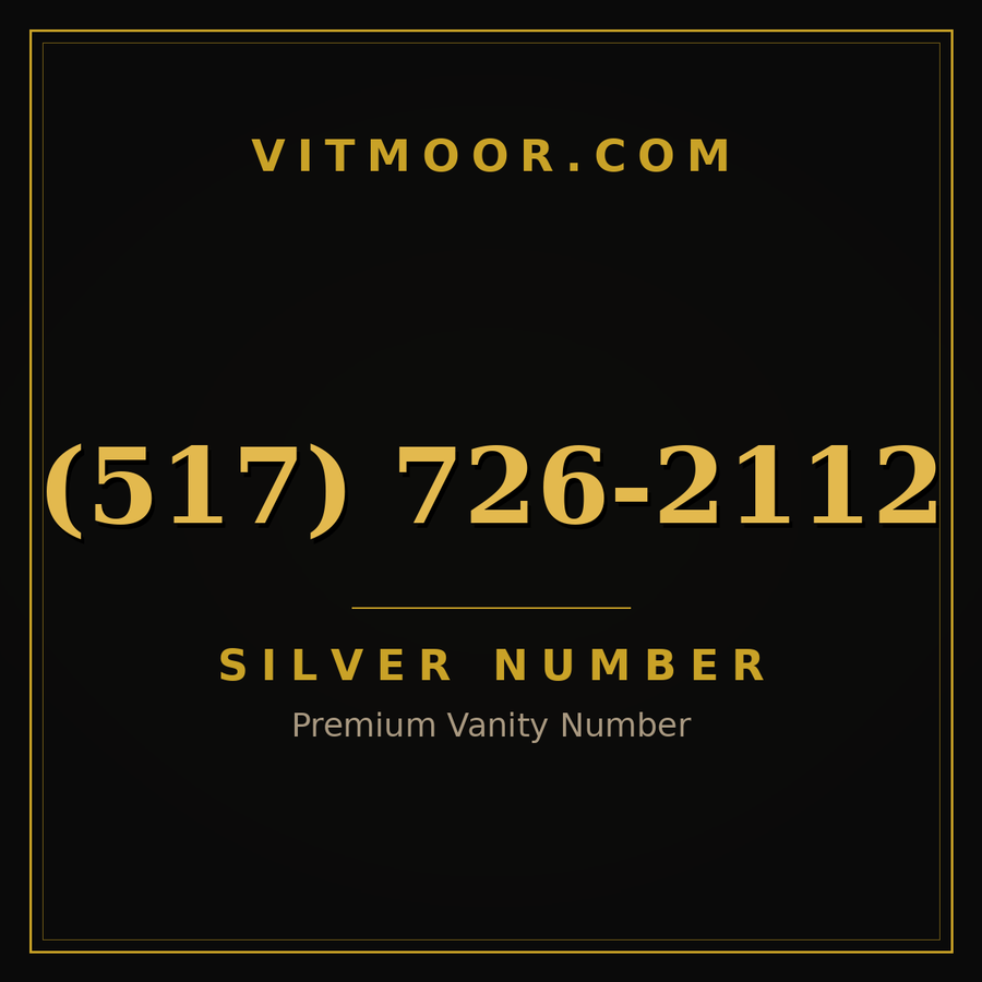 VITMOOR Silver premium number (517) 726-2112