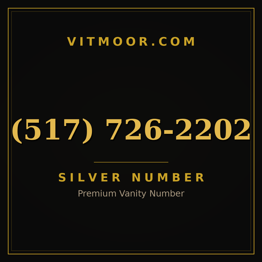 VITMOOR Silver premium number (517) 726-2202