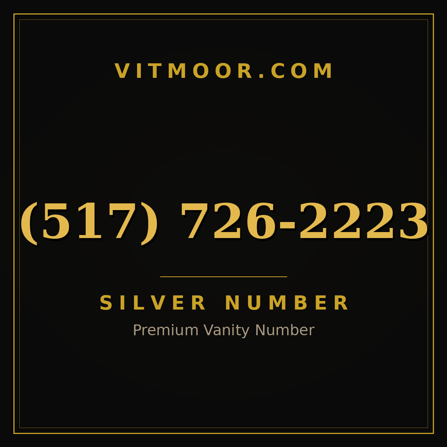 VITMOOR Silver premium number (517) 726-2223