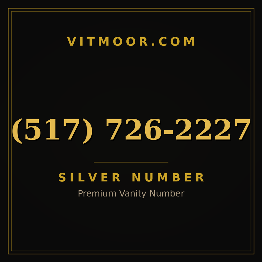 VITMOOR Silver premium number (517) 726-2227