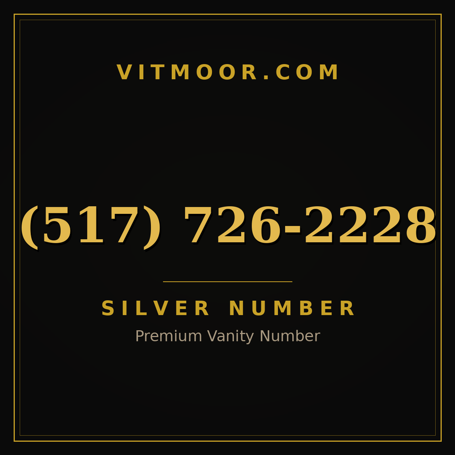 VITMOOR Silver premium number (517) 726-2228