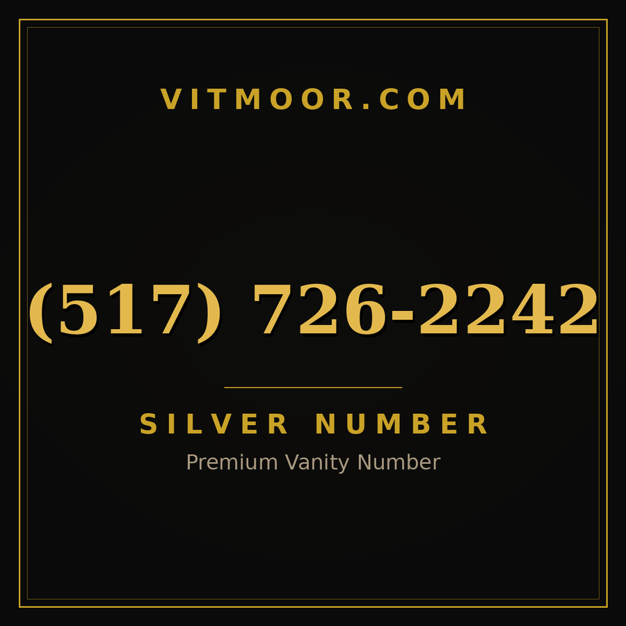 VITMOOR Silver premium number (517) 726-2242