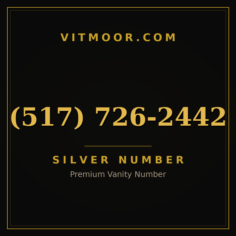 VITMOOR Silver premium number (517) 726-2442