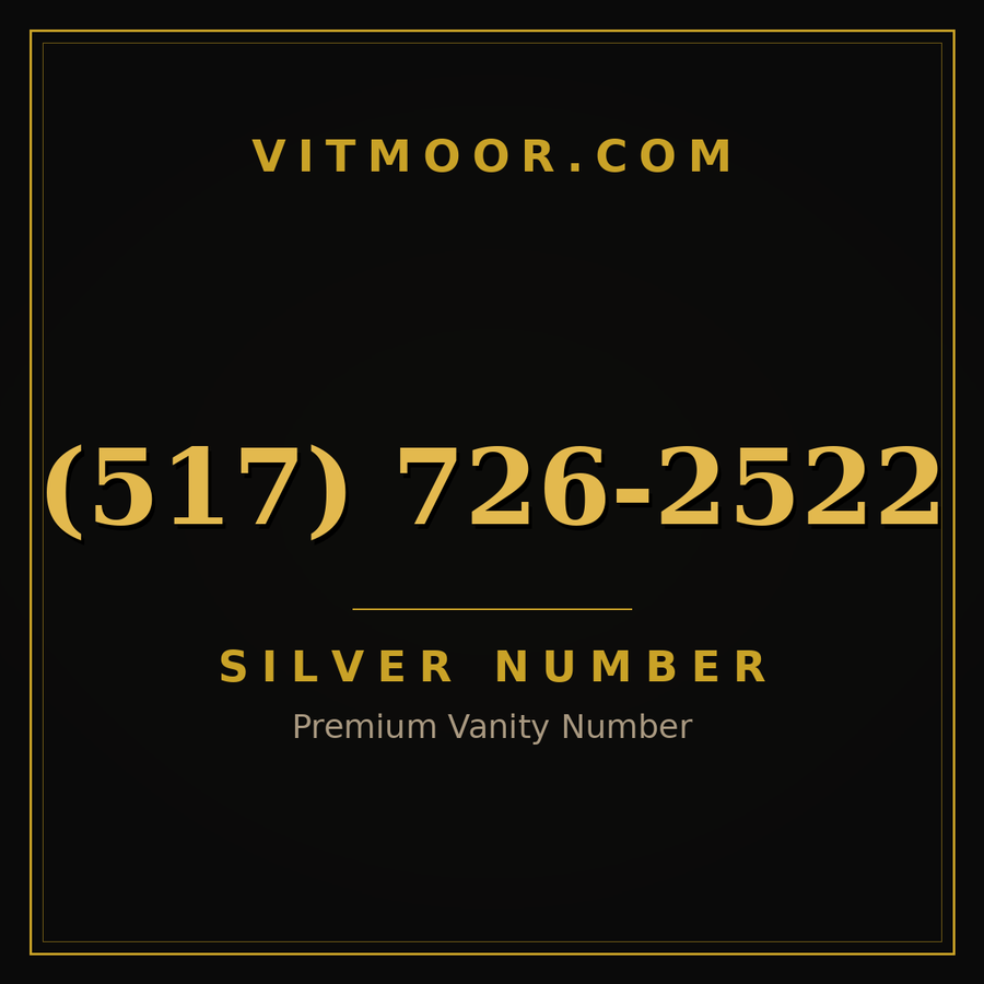 VITMOOR Silver premium number (517) 726-2522