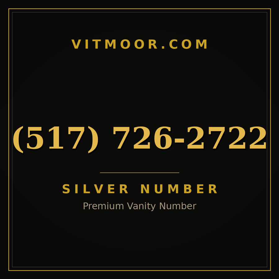 VITMOOR Silver premium number (517) 726-2722