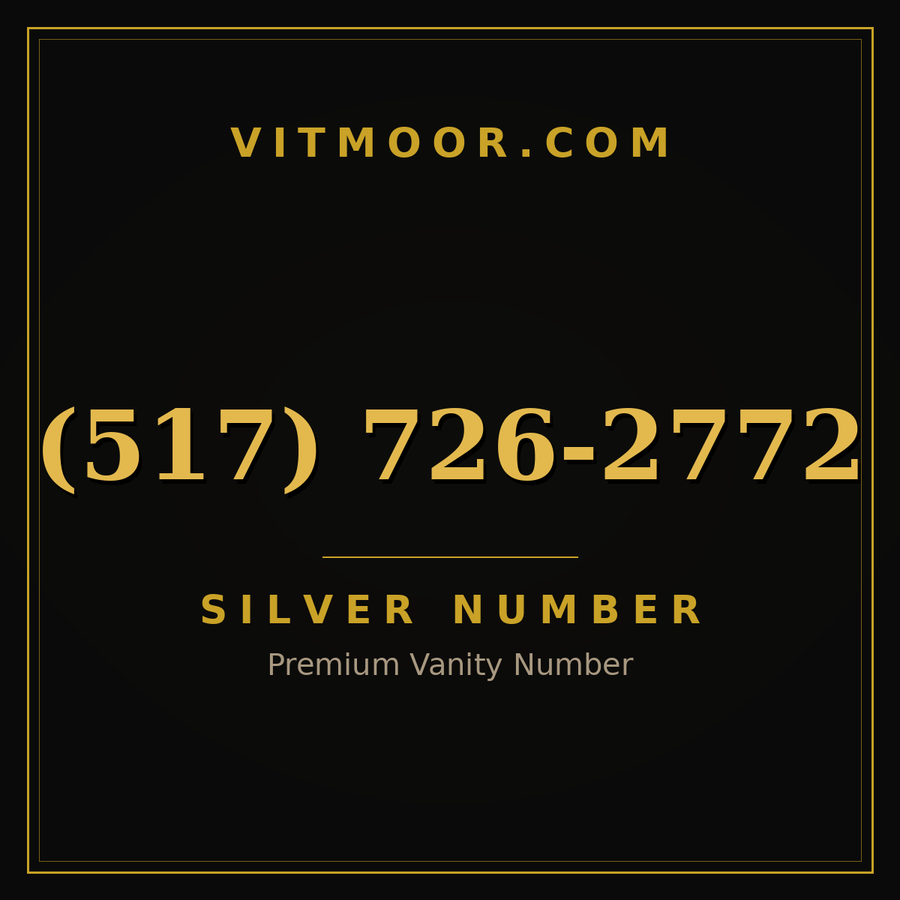 VITMOOR Silver premium number (517) 726-2772