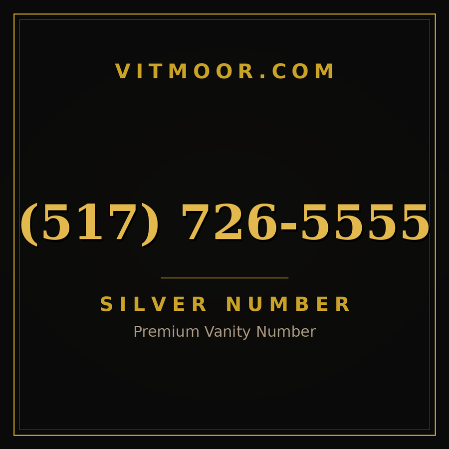 VITMOOR Silver premium number (517) 726-5555