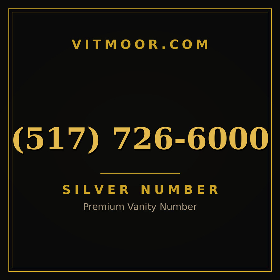 VITMOOR Silver premium number (517) 726-6000