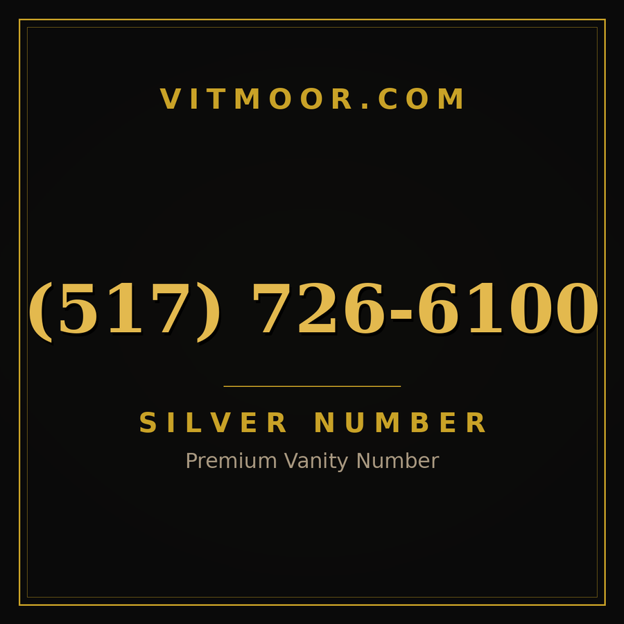 VITMOOR Silver premium number (517) 726-6100