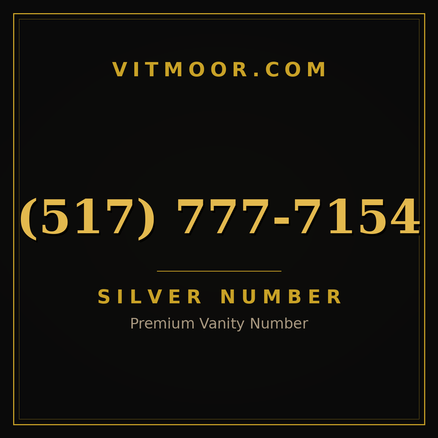 VITMOOR Silver premium number (517) 777-7154