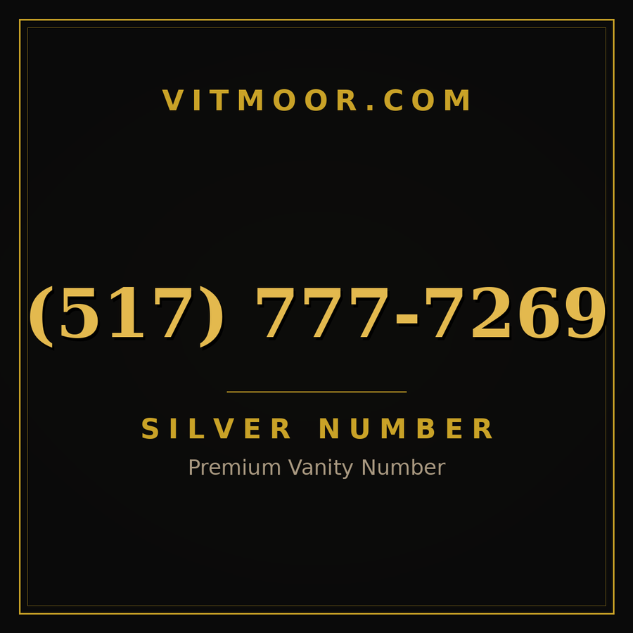 VITMOOR Silver premium number (517) 777-7269