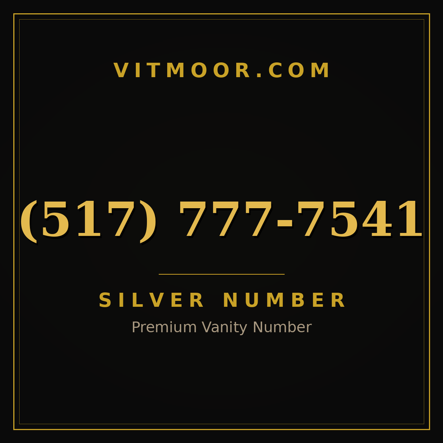 VITMOOR Silver premium number (517) 777-7541